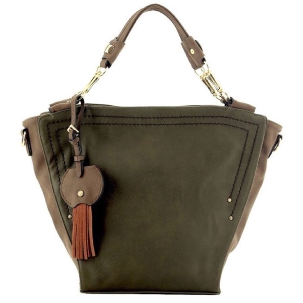 Trapeze Vegan Suede Handbag🌷😘🍄🌻